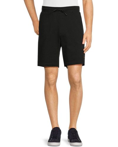 HUGO Solid Jersey Drawstring Shorts - Black