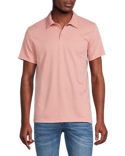 Saks Fifth Avenue Solid Polo - Red