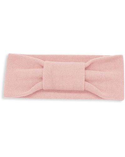 Portolano Knotted Cashmere Headband - Pink