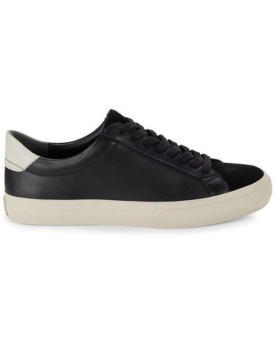 Vince Fulton Leather Trainers - Black