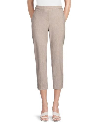 Theory Trecca Cropped Trousers - Natural
