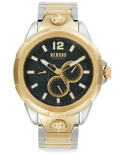Versus 44mm Two Tone Stainless Steel Chronograph Watch - Metallic