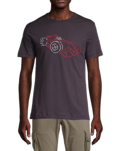 French Connection Car Graphic T-shirt - Brown