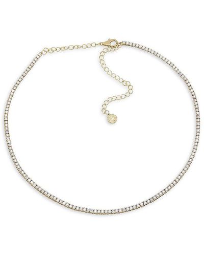 Saks Fifth Avenue Saks Fifth Avenue 14K & 3 Tcw Diamond Choker Necklace - White