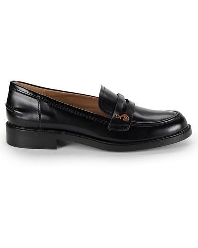 Sam Edelman Colin Leather Penny Loafers - Black
