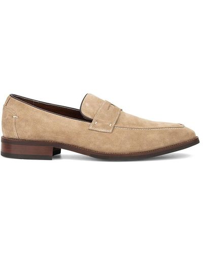 Vintage Foundry Davis Suede Penny Loafers - Natural