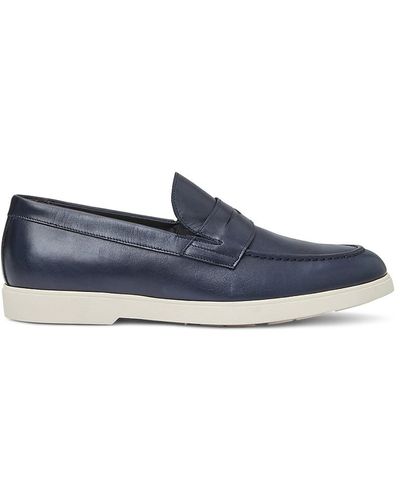 Bruno Magli Ezra Leather Penny Loafers - Blue