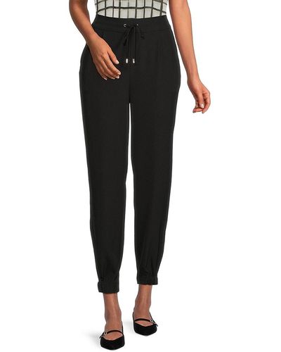 Calvin Klein Solid Drawstring Sweatpants - Black