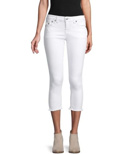 True Religion Women's Halle Capri Jeans - Optic White - Size 24 (0)