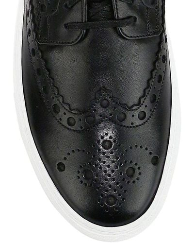 Grenson Sneaker 3 Wingtip Leather Sneakers - Black