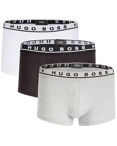 three-pack logo print boxers