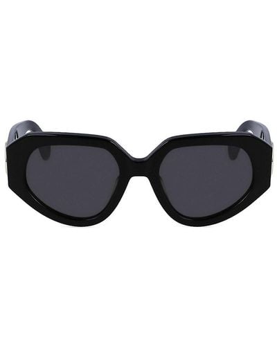 Lanvin Mother & Child 53Mm Geometric Sunglasses - Black