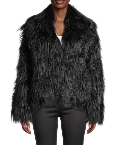 Zadig & Voltaire Firadas Faux Fur Coat - Black