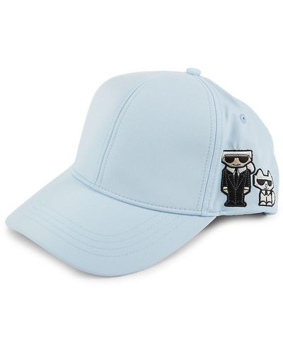 Karl Lagerfeld Embroidered Baseball Cap - Blue