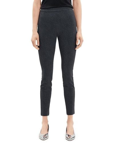 Theory Adbelle Solid Knit Leggings - Blue