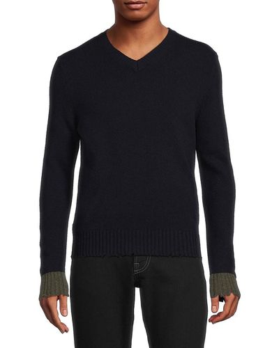Zadig & Voltaire Luke Merino Wool Sweater - Blue