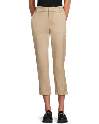 Vince Cropped Chino Trousers - Natural