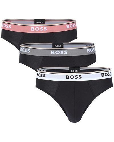 BOSS 3-Pack Logo Briefs - White