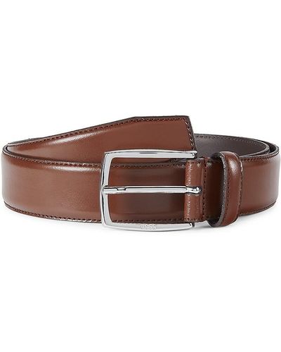 BOSS Celie Leather Belt - Brown