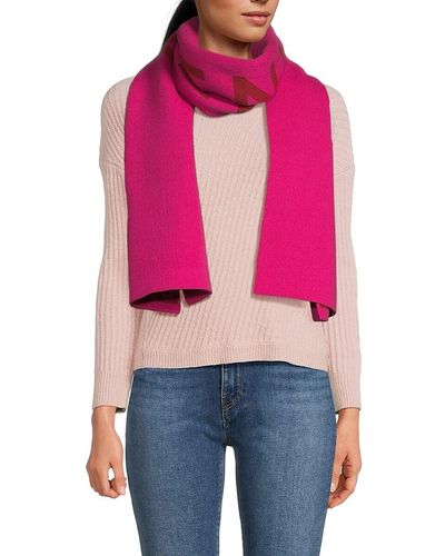 Givenchy Logo Wool & Cashmere Scarf - Pink