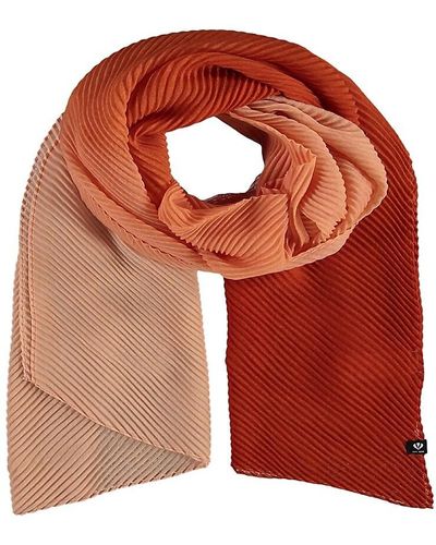 Fraas Ombre Plisse Scarf - Red