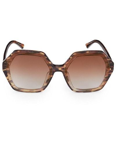 DIFF Gigi 60mm Geometric Sunglasses - Brown