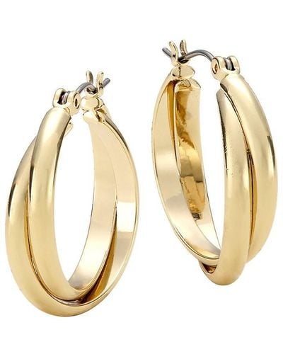 Shashi Vera 14k Gold Vermeil Hoop Earrings - Metallic