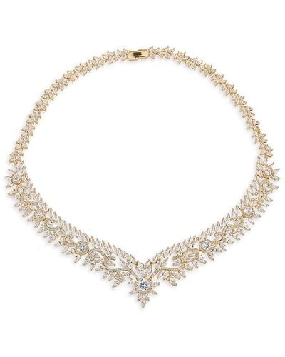 Eye Candy LA Luxe 18K Goldplated & Cubic Zirconia Queen Necklace - Natural