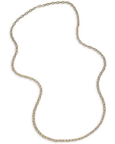 Jennifer Zeuner Willis 14k Gold Plated Sterling Silver Chain Necklace - White