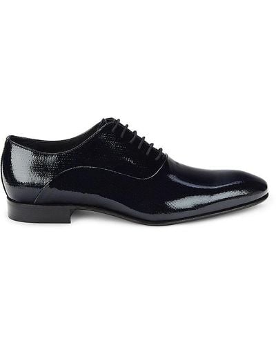 Saks Fifth Avenue Leather Oxford Shoes - Black