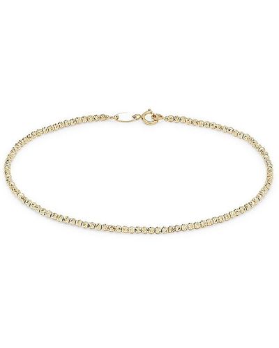 Saks Fifth Avenue 14k Yellow Gold Beaded Bracelet - White