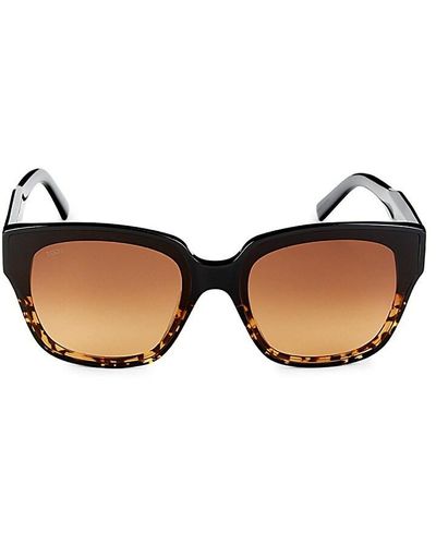 Tod's 65mm Rectangle Sunglasses - Brown