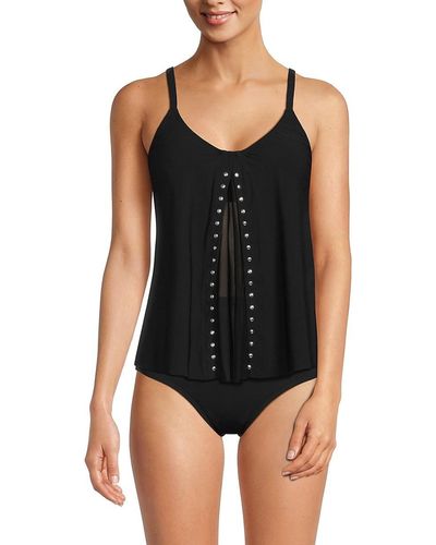 Miraclesuit Ophelia Orion Studded Tankini Top - Black