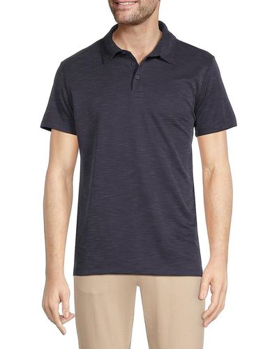 Saks Fifth Avenue Solid Polo - Blue