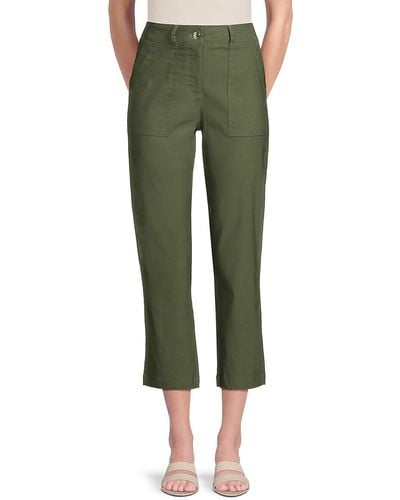 Nanette Lepore Solid Trousers - Green