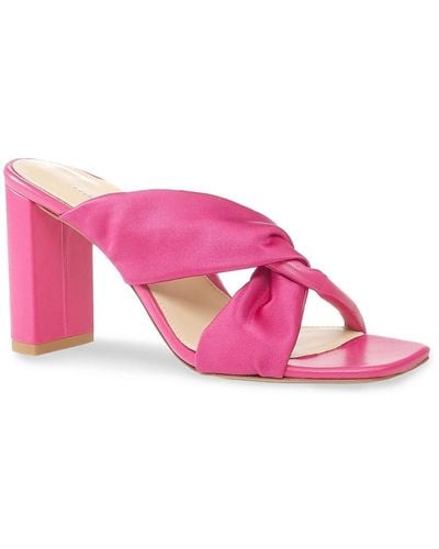 Marion Parke Paola Twist Know Block Heel Sandals - Pink