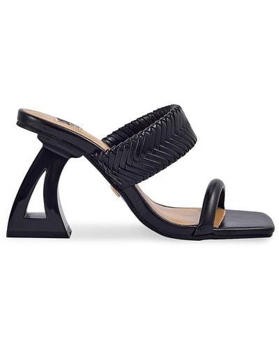 Lady Couture Malibu Braided Heel Sandals - Black