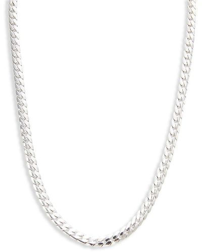 Adriana Orsini Silvertone 15" Chain Necklace - White
