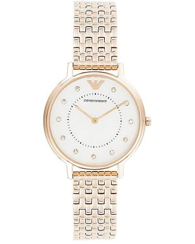 Emporio Armani Pink Mother of Pearl Dial Ladies Watch AR1779   showtimewatchescom