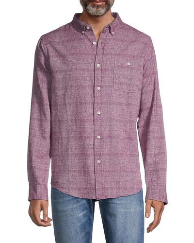 Ezekiel Wallace Checked Shirt - Purple