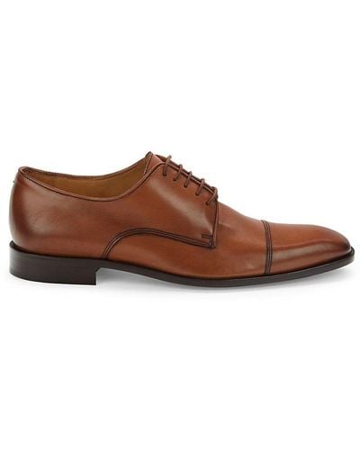 Saks Fifth Avenue Leather Oxfords - Brown