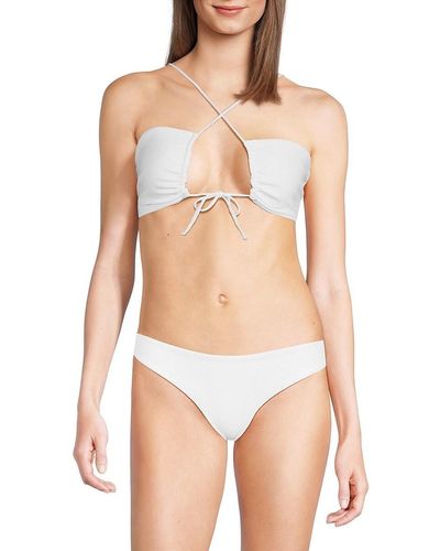 JADE Swim Livi Strappy Bikini Top - White