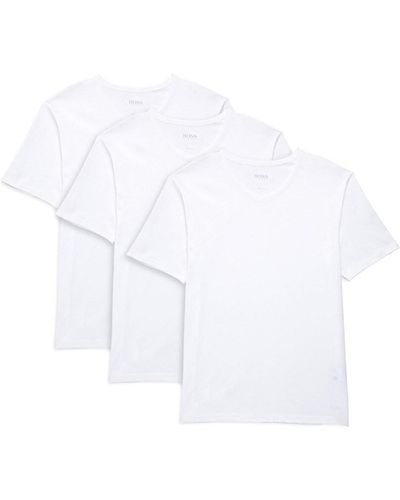 BOSS 3-pack Crewneck Undershirts - White
