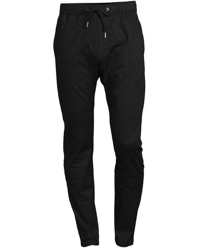 Zanerobe Sureshot Slim Fit Drawstring Trousers - Black