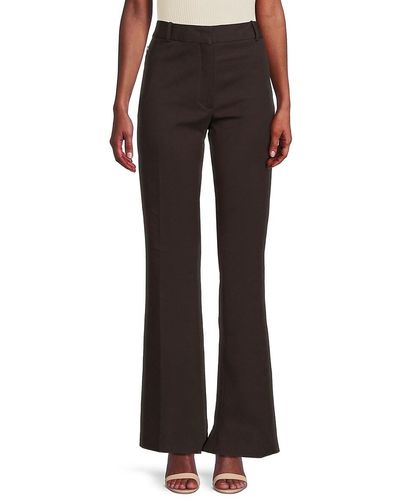 FRAME Le High Flare Trousers - Brown