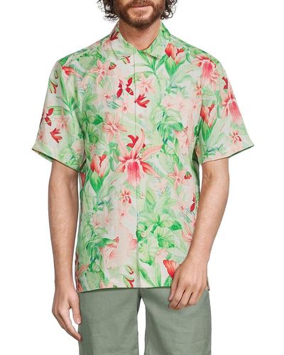 Tommy Bahama Bonita Springs Linen Shirt - Green