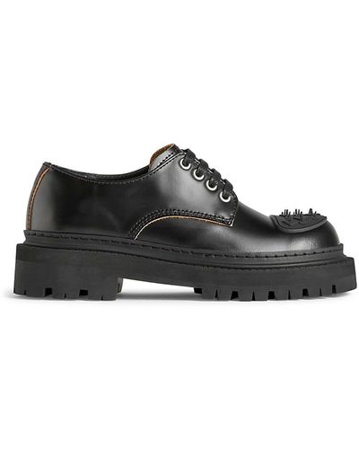 Camper Eki Chunky Leather Derby Shoes - Black
