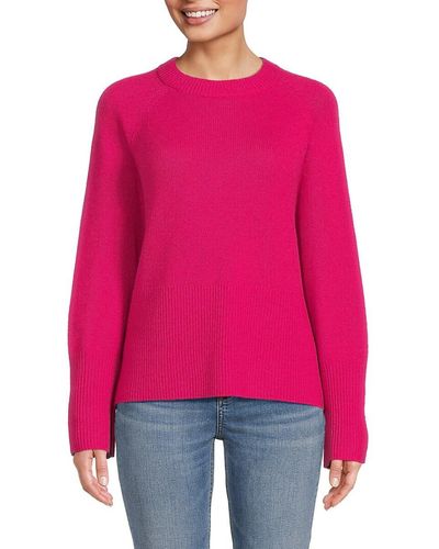 360cashmere Krystal Raglan Sleeve Cashmere Sweater - Pink