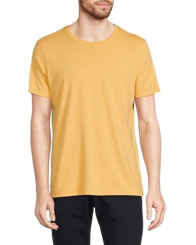 ATM Short Sleeve Regular Fit Stretch Tshirt - Yellow
