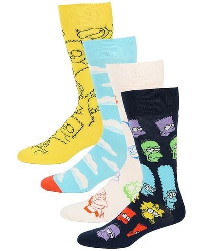Happy Socks 4-Pack The Simpsons Socks Gift Set - Multicolour